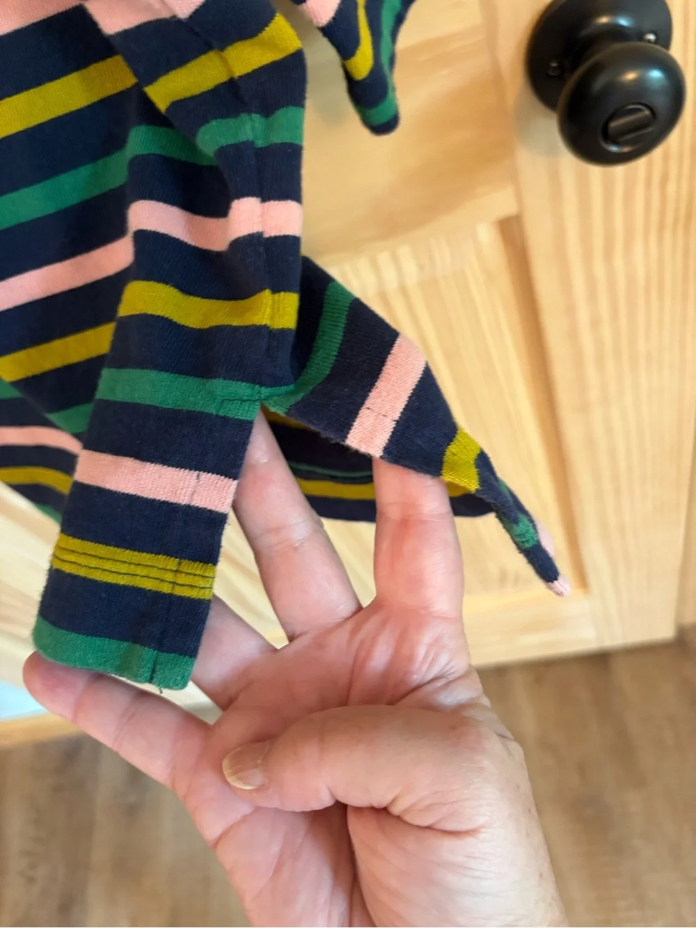 J. Crew Cotton Boat Neck Striped Top. Size Small.